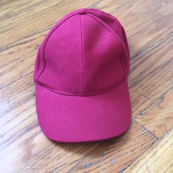 Red baseball hat cap unisex adjustable - Picture 1 of 4